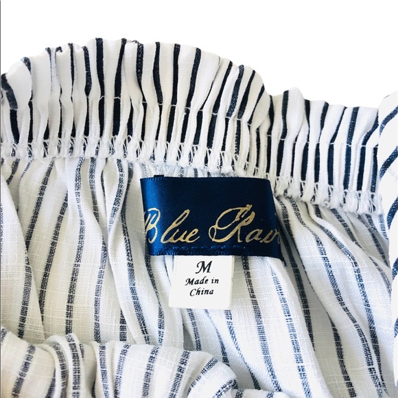 Blue Rave Shirt Medium Striped - Picture 3 of 3